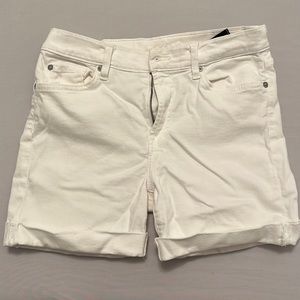 7 for All Mankind White Shorts